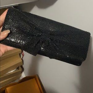 Black evening clutch